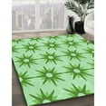 thumbnail image 3 of Ahgly Company Machine Washable Indoor Round Transitional Light Green Area Rugs, 5' Round, 3 of 7
