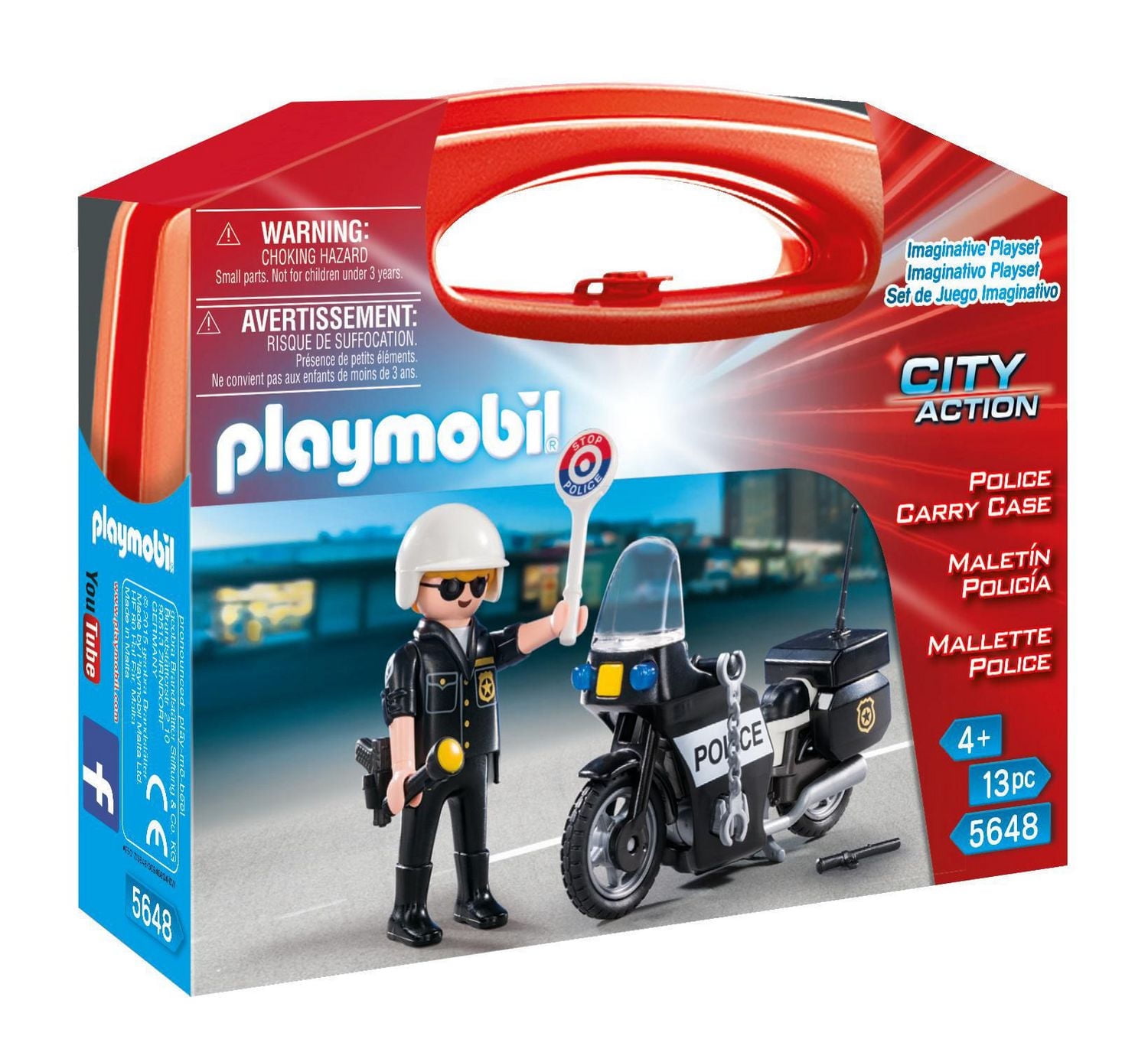 Ensemble de jeu Mallette transportable de Police City Action de Playmobil