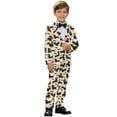 thumbnail image 2 of Xoenoiee Dachshund Sunglasses Print 2Pcs Suit Set for Boys Kids Suit Jacket Trousers with Elastic Waistband Formal Wedding Party Wear Blazer Set, 7-8 Years, 2 of 7
