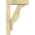 thumbnail image 3 of Ekena Millwork 6"W x 22"D x 34"H Funston Block Rough Sawn Bracket w/ Offset Brace, Douglas Fir, 3 of 25