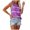 Purple, variant on Women's Tank Top Camisole Strappy Sling Stripes Prints Sleeveless Casual Undershirts