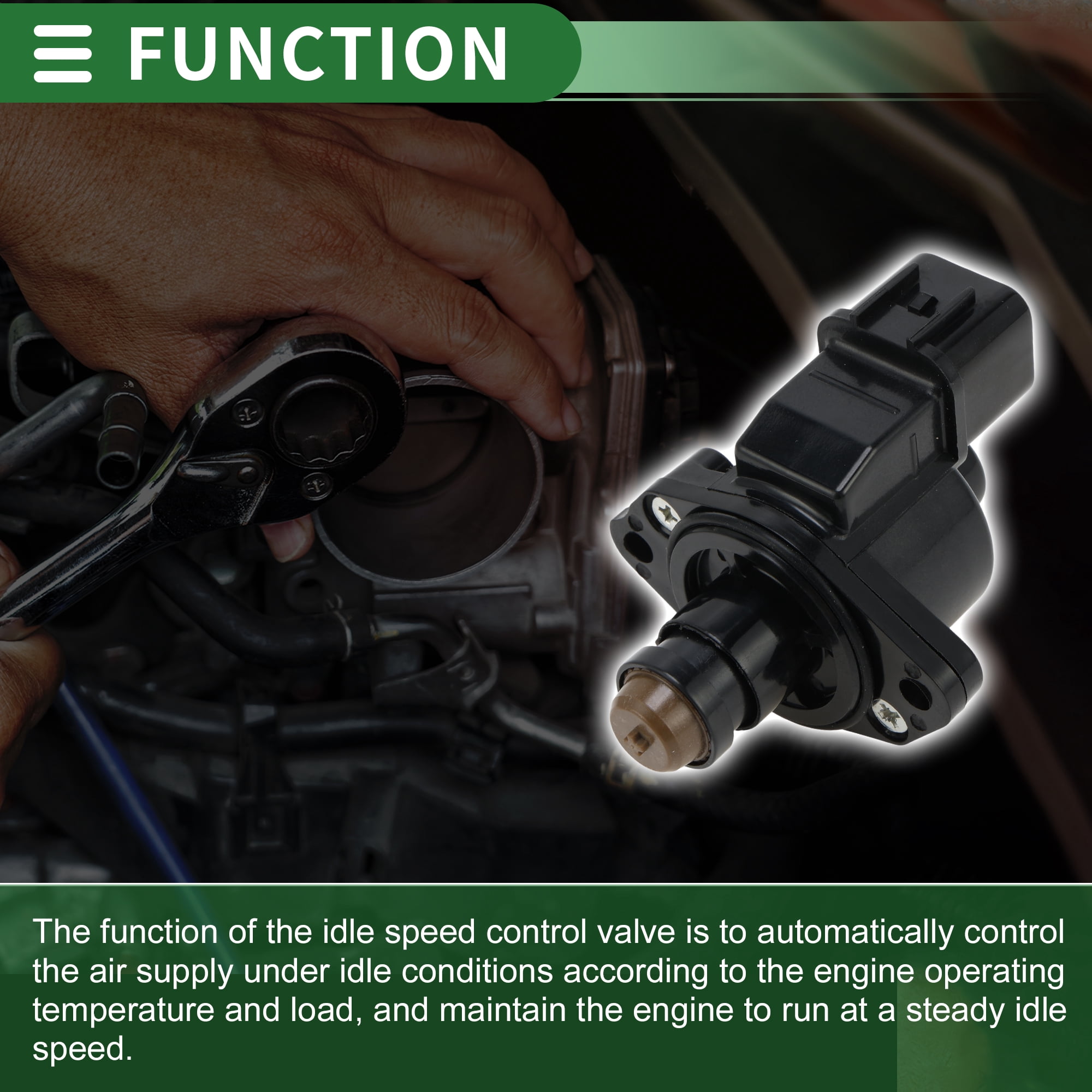 Car Idle Air Control Valve for Kia Sorento 2003-2006 Replace No.3510339800 IACV Idle Motor Idle Air Control Valve for Stable Engine Operation