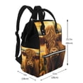 thumbnail image 2 of Easygdp Sunset Sunflower Cow A para Bolsa de Bebé de Gran Capacidad con Múltiples Bolsillos, Bolsa de Pañales para Padres, Bolsa de Viaje Organizada y Elegante, 2 of 6