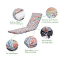thumbnail image 3 of Unique Choice 2-Pcs Set Outdoor Chaise Lounge Chair Cushion, Flower Pattern, 3 of 8
