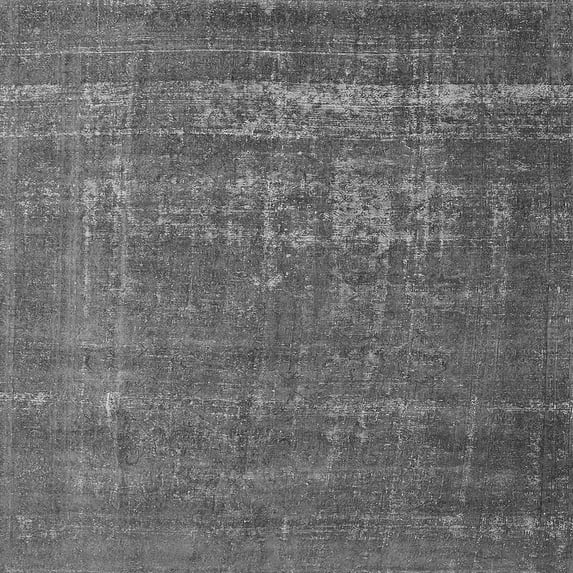 Ahgly Company Indoor Square Oriental Gray Industrial Area Rugs, 7' Square