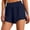 Navy Blue, variant on WrongDuck Womens 3" Athletic Running Shorts - 2 in 1 Quick Dry Split Workout Gym Shorts with Liner Phone Pockets
