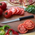 thumbnail image 5 of Rada Cutlery Sensational Serrations 3-Piece Kitchen Knife Set Blades Steel Resin, Black Handle, 5 of 6