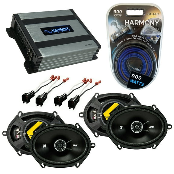 Fits Ford F-250/350/450 2013-2014 Speaker Upgrade Kicker (2) DSC68 HA-A400.4 Amp