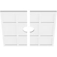 thumbnail image 2 of 24"OD x 4"ID x 8 1/4"C x 1"P Rubik Architectural Grade PVC Contemporary Ceiling Medallion, Two Piece, 2 of 11