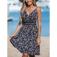thumbnail image 3 of Cupshe Women's Woven Surplice neckline Sleeveless Cutout waist Mini Dress, Size S-XL, 3 of 6