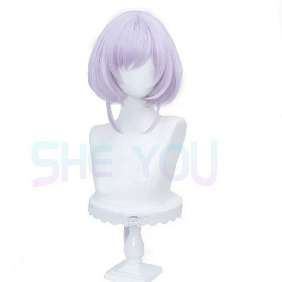 IN STOCK Qiqi Cosplay Game Genshin Impact Cosplay  Halloween Wig Shoes Genshin Impact Qiqi Cosplay Hair Halloween +Free Wig Cap
