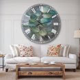 thumbnail image 3 of Designart 'Fresh leaves I' Farmhouse wall clock, 3 of 4