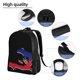 thumbnail image 4 of Mochilas escolares con la bandera de Haití para estudiantes, mochilas de viaje, bolsos para portátil, bolsos de hombro para hombres y mujeres., 4 of 5