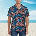thumbnail image 4 of Fotbe Tropical Leaves Hawaiian Shirt for Men Unisex Summer Beach Casual Short Sleeve Cotton Linen Button Down Shirts-X-Large, 4 of 9