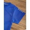 thumbnail image 5 of IEFIEL Kids Boys Quick-Dry Sports Suit Tracksuit Toddlers T-Shirt with Shorts Set Teens Football Basketball Training Outfit Blue 7-8, 5 of 7