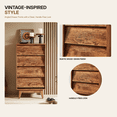 thumbnail image 5 of Enyopro Dresser for Bedroom, 4 Drawer Dresser Storage Drawer, Bevel Design Closets Drawer Chest for Living Room Hallway, 5 of 7
