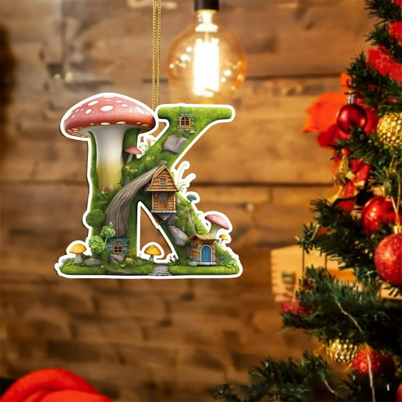Diceymbol Mushroom Christmas Banner Mushroom Christmas Decorations Mushroom Party Decor Mushroom Garland Mushroom Decorations Fairy Christmas Decorations