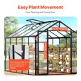 thumbnail image 5 of Durable 8ft x 10ft Outdoor Walk-In Greenhouse for Garden, 5 of 5