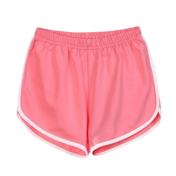 Arnsht Summers Shorts Women's Sports Shorts Casual Loose Wide Legs Short Yogas Home Sleeping Pants High Waist Short Pink XXL