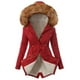 thumbnail image 1 of Chaqueta cálida para mujer, abrigo de invierno sólido con cuello encapuchado, ropa de abrigo de lana de cordero Fridja  po354, 1 of 5