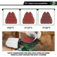 thumbnail image 2 of PRO Detail Sanding Machine, 1.6A Electric Handheld Sanding Machine with Dust Collector, 13000 RPM with 15 Sandpapers, Suitable for Sanding, Polishing, and Paint Removal in Small Spaces of Home Decora, 2 of 10