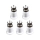 thumbnail image 3 of 5 piezas adaptador B22 a E27, accesorios de iluminación, convertidor de portalámparas extensor de base de lámpara convertidor de portalámparas para lu, 3 of 9