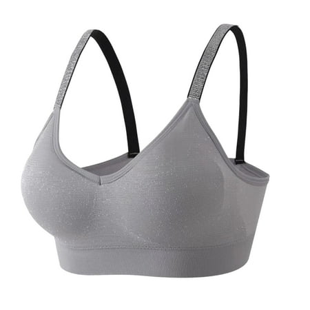 

Silver Ribbon Hundreds Of Bottoming Underwear Seamless Beauty Back Wrapped Bra Suspenders Anti Flight Undershirt Less Ladies Bra Female High Support Sports Bras