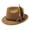 #1 Khaki, variant on Women's Unisex Vintage Feather Jazz Hat, Fashionable Felt Fedora Top Hat, Bow Decor Classic Dress Cap For Everyday Party Holiday All Seasons #2 Wine L