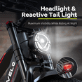 thumbnail image 5 of DriftGod for Adults, Long range 120Miles Mountain Bike, 26"Fat Tire with 60V 50AH Battery Full Suspension Cruiser Bike, 5 of 6