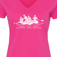 thumbnail image 4 of Inktastic Whitewater Rafting Sports Women's V-Neck T-Shirt, 4 of 5