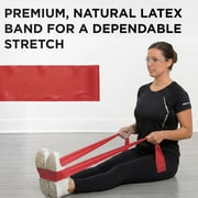 THERABAND Resistance Band, Red, Medium, 50-Yard Roll, Elastic Band for Strength Training, Stretching, Yoga, Pilates, Physical Therapy, Portable & Cut-to-Length, Color-Coded Levels