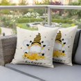 thumbnail image 4 of Bees Dwarf Pillow Covers 2 Pack Daisy Honey Farm Pillowcase Waterproof Outdoor Throw Pillow Cover for Patio Garden Square Cushion 20”x20”, 4 of 9