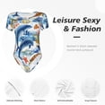 thumbnail image 4 of Balery Marine Animals Body de cuello redondo de manga corta para mujer Tops de manga corta Tops básicos-Large, 4 of 7