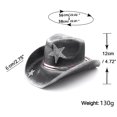 thumbnail image 4 of Cowboy Hat Western Mens Classic Straw French Hat Cowgirl Women Summer Rancher Hats with 10cm Wide Brim, 4 of 6