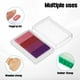 thumbnail image 3 of Tinta para sellos de goma, almohadilla de tinta lavable para hacer tarjetas, estampado, álbum de recortes, huellas dactilares, huellas de pies, huellas de manos, color púrpura, 3 of 6