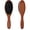 dark brown, variant on OPALESQUE 2PCS Boar Bristle Hair Brush, Soft Natural Bristles for Thin and Fine Hair for Women Men & Kids,Portable Wooden Smooth Bun Brush,Suitable for Various Hair Styles (Light brown)