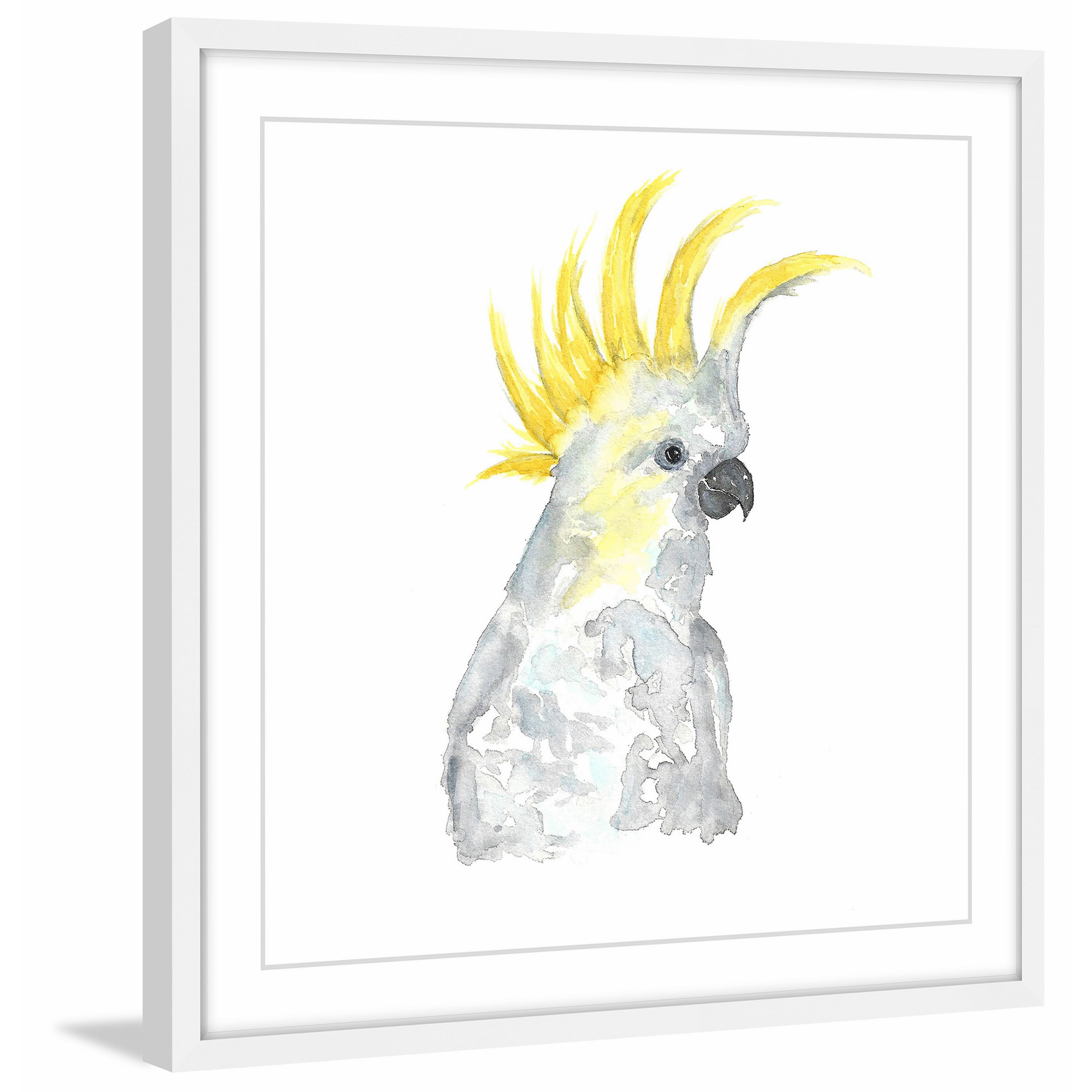 Marmont Hill "Cockatoo" by Thimble Sparrow Framed Painting Print