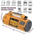 thumbnail image 3 of Multi-Function Emergency Radio with AM/FM/SW/ Bands, Large Flashlight, Large Speaker, Hand-Crank Generator, 3 of 5