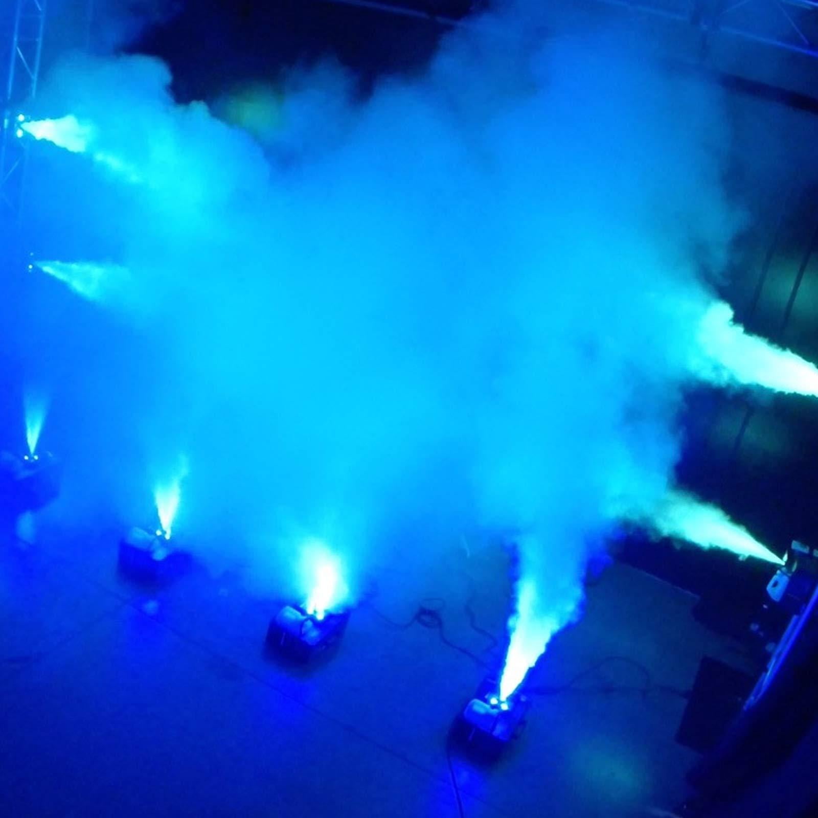 ADJ Fog Fury Jett High Velocity RGBA LED Vertical Fog Machine with Variety Fog Juice Package