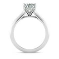 thumbnail image 3 of Eterna Jewel1.8 Ct Pear Cut Lab Created Diamond Ring - 14K White Gold Plated Simple Solitaire Hidden Halo Design Ring - Wedding Engagement Jewelry for Women - Solitaire Diamond Jewelry for Her, 3 of 3