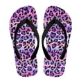 thumbnail image 2 of POLERO Little Kid Purple Leopard Print Flip Flop, Arch Support, Non Slip Outsole, Water Friendly Size 12, 2 of 7
