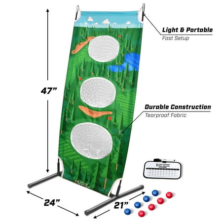 GoSports - BattleChip Vertical Golf Challenge  Outdoor Backyard Lawn Game