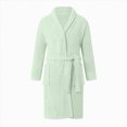 thumbnail image 2 of NOLDARES Mens Robe Cotton Bathrobe Soft Terry Cloth Towel Bath Robe for Men(Green,One Size), 2 of 6