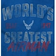 thumbnail image 2 of US Air Force World's Greatest Airman Sweatshirt for Men or Women Brisco Brands S, 2 of 6