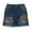 Leopard-Blue, variant on Jewelreauty Women Denim Shorts Casual Button Graphic Cut Out Ripped Jean Shorts with Pockets