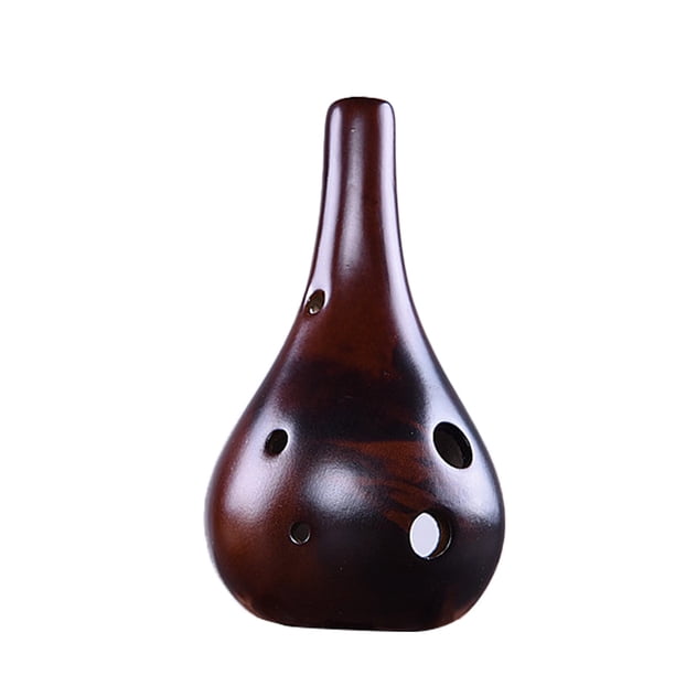 6 agujeros Ocarina Cerámica Ocarina Botella de Vino Estilo - Alto C - Estudio para principiantes, regalo de Navidad, con cordón