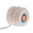 thumbnail image 1 of Hilo de perlas color marfil Garland YoungJewl de 10 mm, rollo de 8 m, 1 of 6