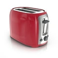 BLACK+DECKER 2Slice Extra Wide Slot Toaster, Red, Silver, TR1278TRM