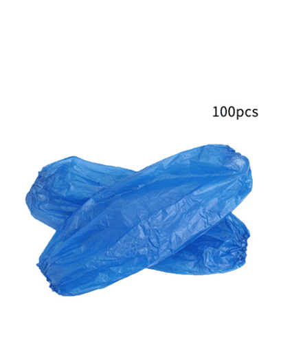 300PC BLUE Disposable Plastic Arm Sleeves Covers Oversleeves Cleaning Protective 