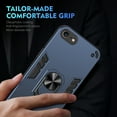 thumbnail image 2 of Allytechgroup iPhone SE 2022/2020 3rd 2nd Gen / iPhone 8 7 Case Cover, Bumper Shockproof Case with Ring Holder Stand Compatible with Car Mount Premium PC and TPU Phone Case, Navyblue, 2 of 7